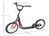 Kick Scooters for Kids with Adjustable Height, Anti-Slip Deck, Dual Brakes, Rubber Tyres, for Boys T3398P348462