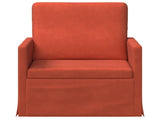 Armchair Red Orange 70 x 81 x 82 cm Corduroy Fabric 42041039