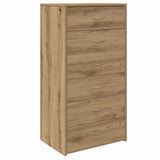 Sideboard with 6 Drawers Artisan Oak 50x34x96 cm Engineered Wood 855891