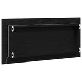 Mirror Black oak 80 x 37 cm Glass and Engineered Wood 863308