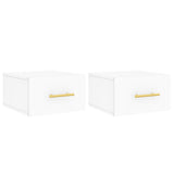 Wall-mounted Bedside Cabinets 2 pcs White 35x35x20 cm 829789