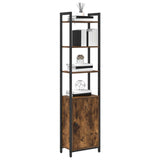 Book Cabinet Smoked Oak 40 x 24 x 161 cm Engineered Wood 883852