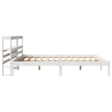 Bed Frame without Mattress White 180x200 cm Super King Solid Wood Pine 3305729