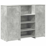 Reception Desk Concrete Grey 135x50x103.5 cm Engineered Wood 3324190