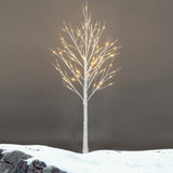 ZNTS 6FT Snowflake Christmas Tree with 96 LED Lamp 79858224