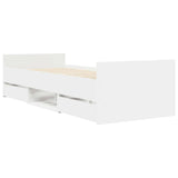 Bed Frame with Storage White 80 x 200 cm Engineered Wood 3429509