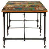 Dining Table 220x90x77 cm Solid Wood Reclaimed 358883