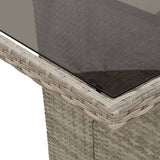 Outdoor Dining Set 7 pcs Light grey 3261633