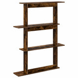 Wall Shelf Smoked Oak 100 x 20 x 126 cm Engineered Wood 8012064