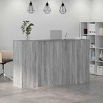 Reception Desk Grey Sonoma 180x50x103.5 cm Engineered Wood 3324174