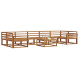 Outdoor Sofa Set 8 pcs Natural Solid Acacia Wood 3367332