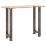 Bar Table Legs Natural Steel 2 pcs 40x cm Steel 4013339