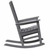 Rocking Chair 2 pcs Light Grey 92 x 70 x 108 cm Polyethylene 3335813