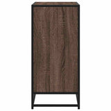 Sideboard Brown Oak 68x35x76 cm Engineered Wood and Metal 848978