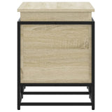Storage Box with Lid Sonoma Oak 80x40x51.5 cm Engineered Wood 848800
