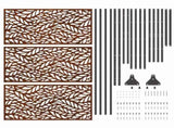 Privacy Screen Grey 100 x 50 x 180 cm Weathering Steel 868562
