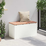 Garden Bench White 80 x 40 x43 cm Steel 874899