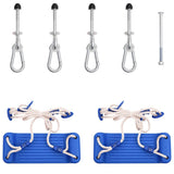 Swing Seats with Ropes 2 pcs Blue 37x15 cm Polyethene 92307
