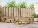 Outdoor Sofa Set 7 pcs White Solid Acacia Wood 3387778