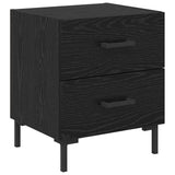 Bedside Cabinet Black Oak 40 x 35 x 47.5 cm Engineered Wood 882017