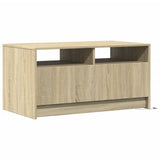 Coffee Table with LED Lights Sonoma Oak Engineered Wood 851993