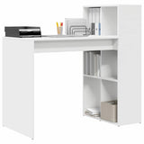 Desk with Shelf White 108 x 55 x 103.5 cm Engineered Wood 869458