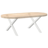 Coffee Table Legs X-Shaped 2 pcs White 70x cm Steel 4012905