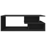 ZNTS Coffee Table Black 102x55x35 cm Engineered Wood 848011