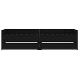 Bed Frame Black Engineered wood Single Bed Rectangular Modern 3207337