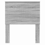 Headboard with Headboard Grey Sonoma 80 cm Engineered wood 887820