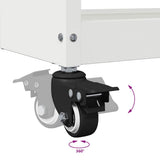 Tool Trolley White 65 x 35 x 111 cm Cold-rolled Steel 874547