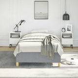 Bed Frame without Mattress Light Grey 100x203 cm Twin XL Fabric 347200
