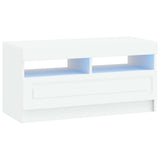 LED TV Cabinet White Engineered Wood 897875