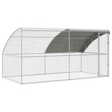 Chicken Cage 2 pcs Silver 400 x 200 x 200 cm Steel and PE 3368322