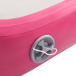 ZNTS Inflatable Gymnastics Mat with Pump 200x200x15 cm PVC Pink 92697