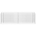 ZNTS Gabion Raised Bed Galvanised Steel 180x30x60 cm 145634