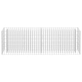 ZNTS Gabion Raised Bed Galvanised Steel 180x30x60 cm 145634
