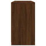 Sideboard with LED Lights Brown Oak 123x37x67 cm 3209085