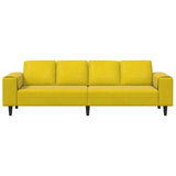 Living Room Couch Yellow 250 x 77 x 76 cm 3335097