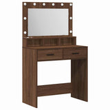 Dressing Table Brown Oak 79 x 41 x 135 cm Engineered Wood 865088