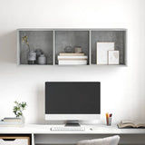 Wall-mounted TV Cabinet Concrete Grey 37x37x107 cm Engineered Wood 805484
