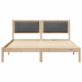 Bed Frame with Upholstered Headboard Dark Grey 160 x 200 cm 878245