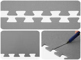 Pool Ground Mat 25 pcs 292 cm Round EVA Foam Grey 42042637
