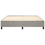 ZNTS Bed Frame without Mattress Light Grey Super King Velvet 3121226