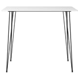7 Piece Bar Set White and Grey 3057419