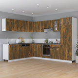 Kitchen Cabinet Lyon Smoked Oak 75.5x75.5x81.5 cm Engineered Wood 815582