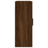 Wall Mounted Cabinets 2 pcs Brown Oak Engineered Wood 3197968
