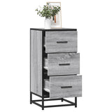 Sideboard Grey Sonoma 35.5x35x76 cm Engineered Wood and Metal 848947