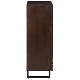 Highboard Brown 60x34x100 cm Solid Wood Mango 377586