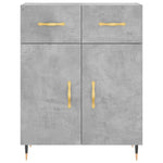 Highboard Concrete Grey 69.5x34x180 cm Engineered Wood 3199861